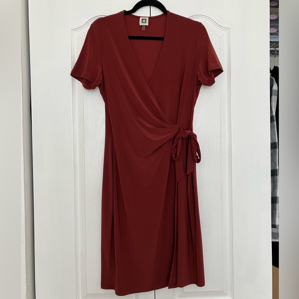 Anne Klein wrap dress with tie